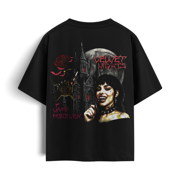 Velvet Oversized Tee