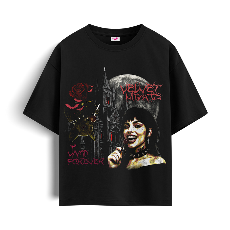 Velvet Oversized Tee